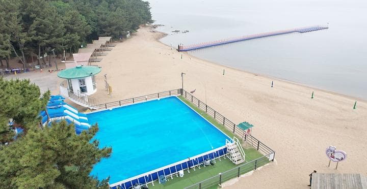 수기해수욕장 야영장