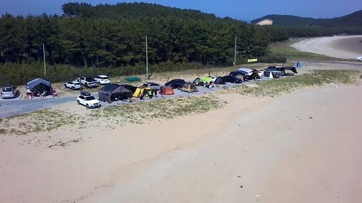 원산도 해수욕장 야영장